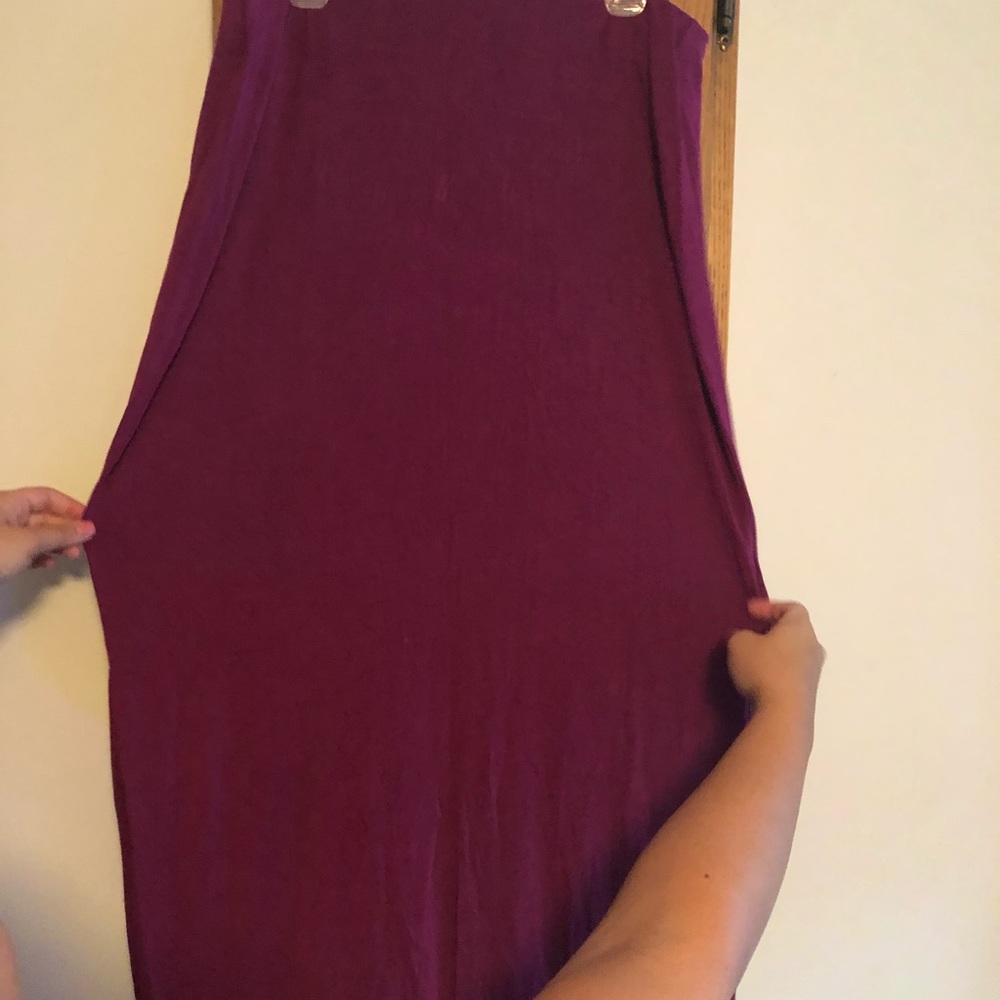 Magenta maxi skirt